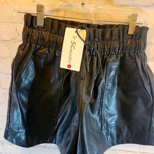 NWT Faux Leather Shorts